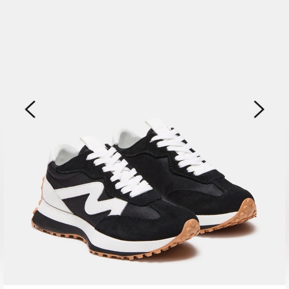 Steve Madden Black and White Women's Sneakers